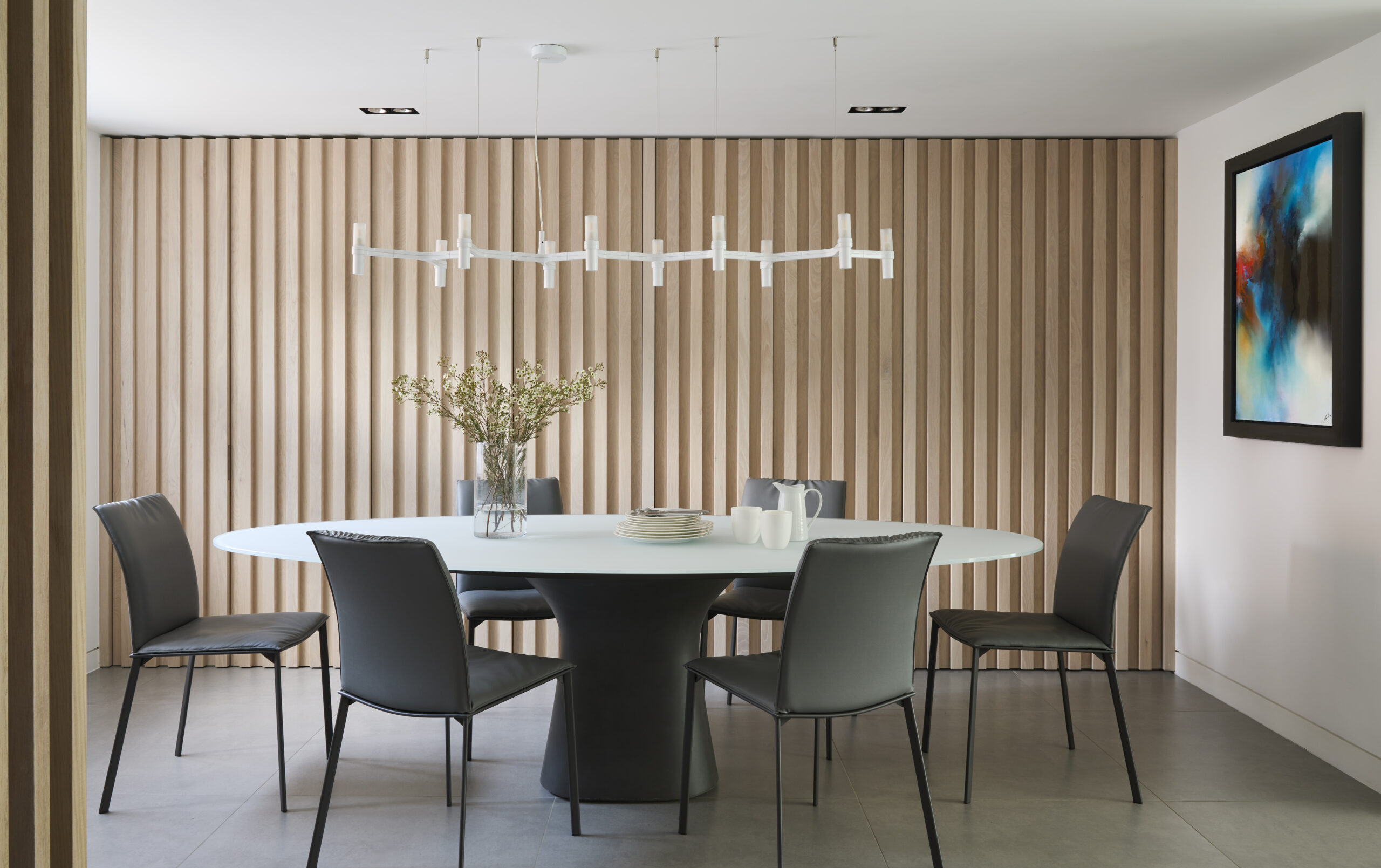 A hand-crafted bespoke wooden furniture piece with detailed joinery.